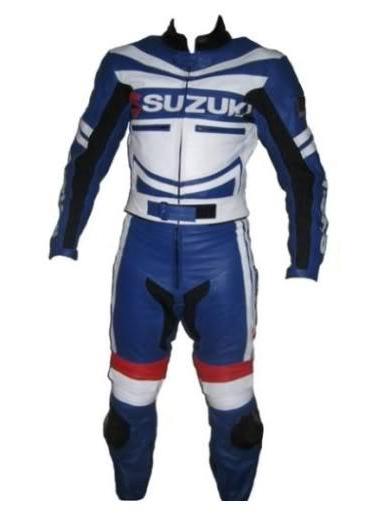 Stylish SUZUKI Motorbike Racing Leather Suit