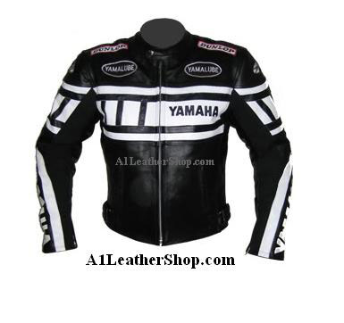 Stylish Yamaha Motorcycle Racing Leather Jacket